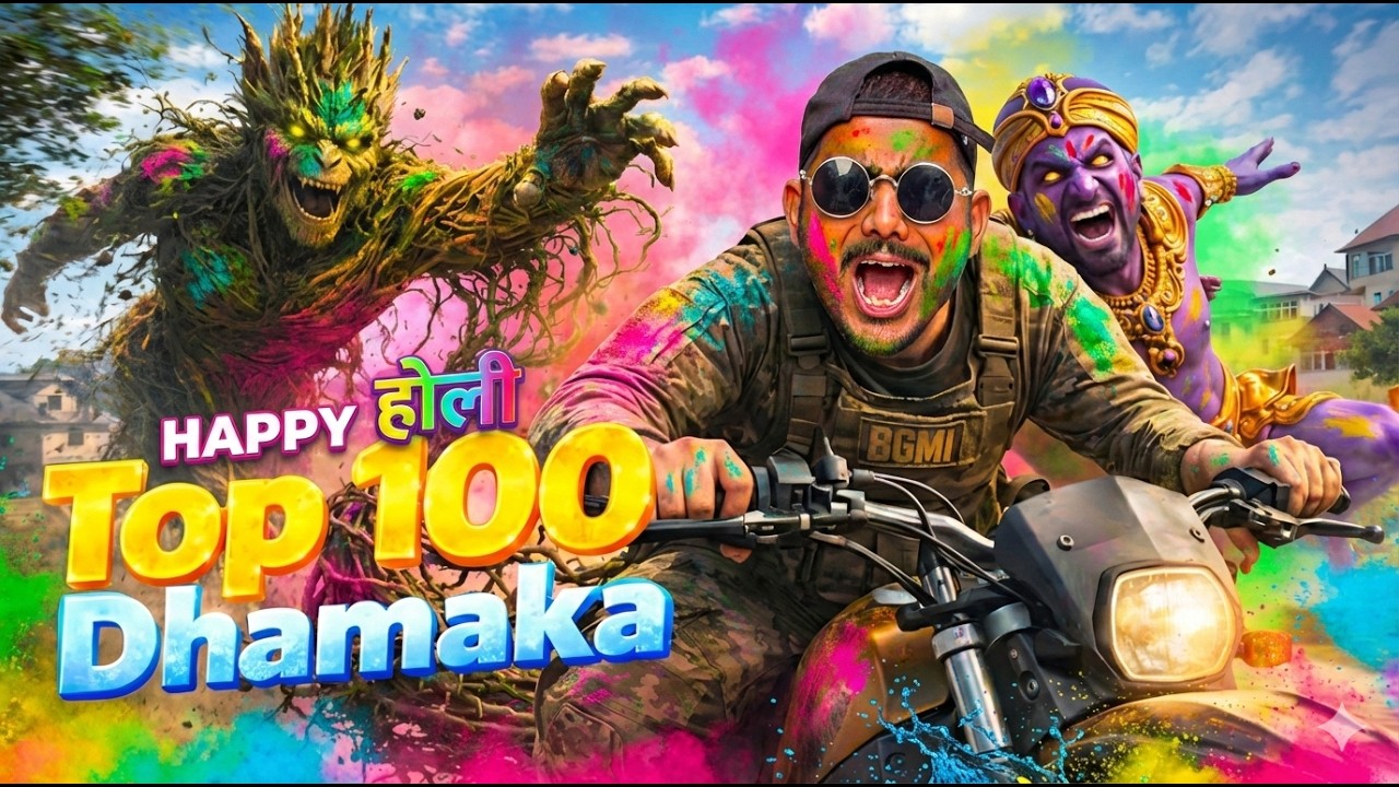 BGMI LIVE : HOLI MEI BOOM BAAM🤣PUBG LIVE x CYANIDE