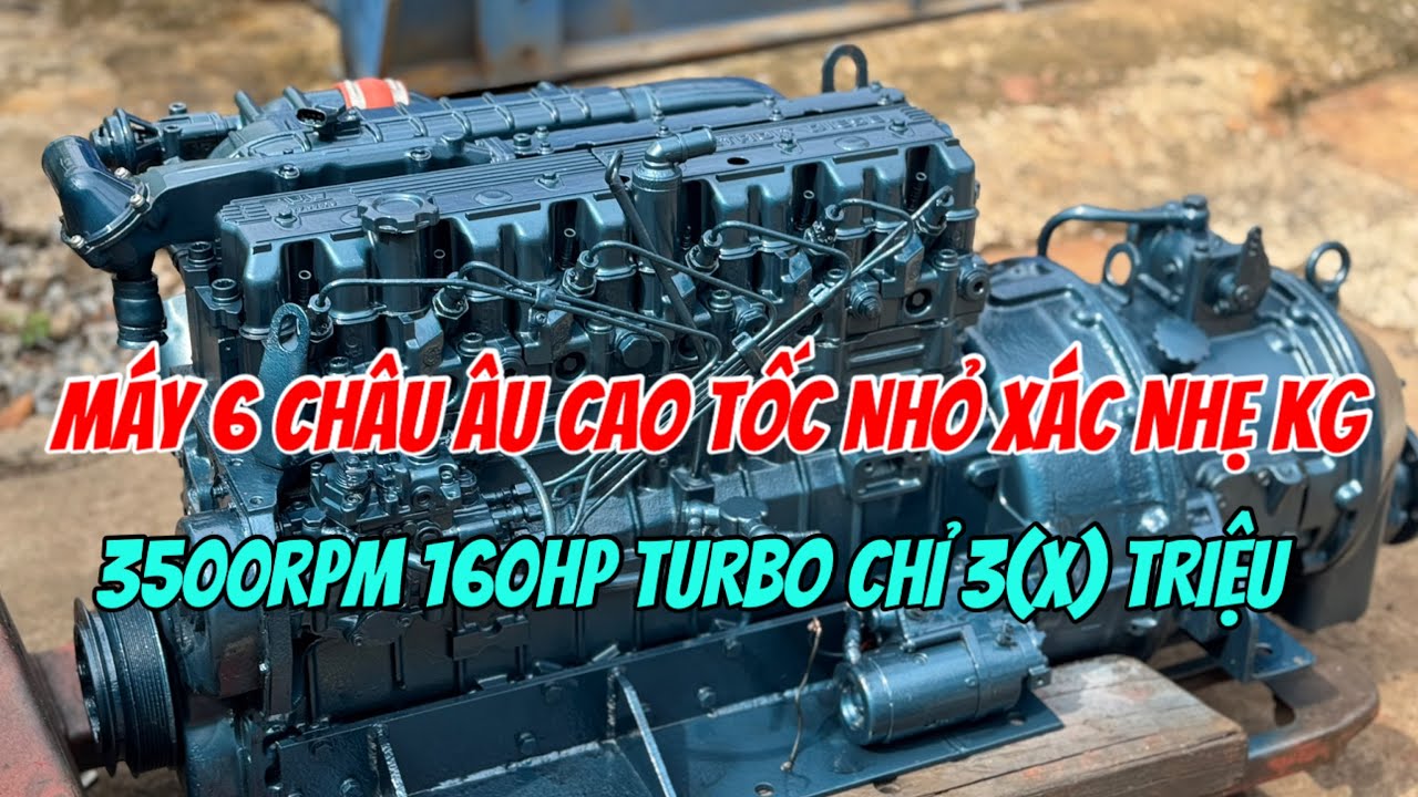 Bán Động Cơ Cao Tốc 6Máy Detroit Diesel 3500rpm 160hp #Turbo Chỉ(3x)Triệu 0923,5555,97 Tâm| Tâm Vlog