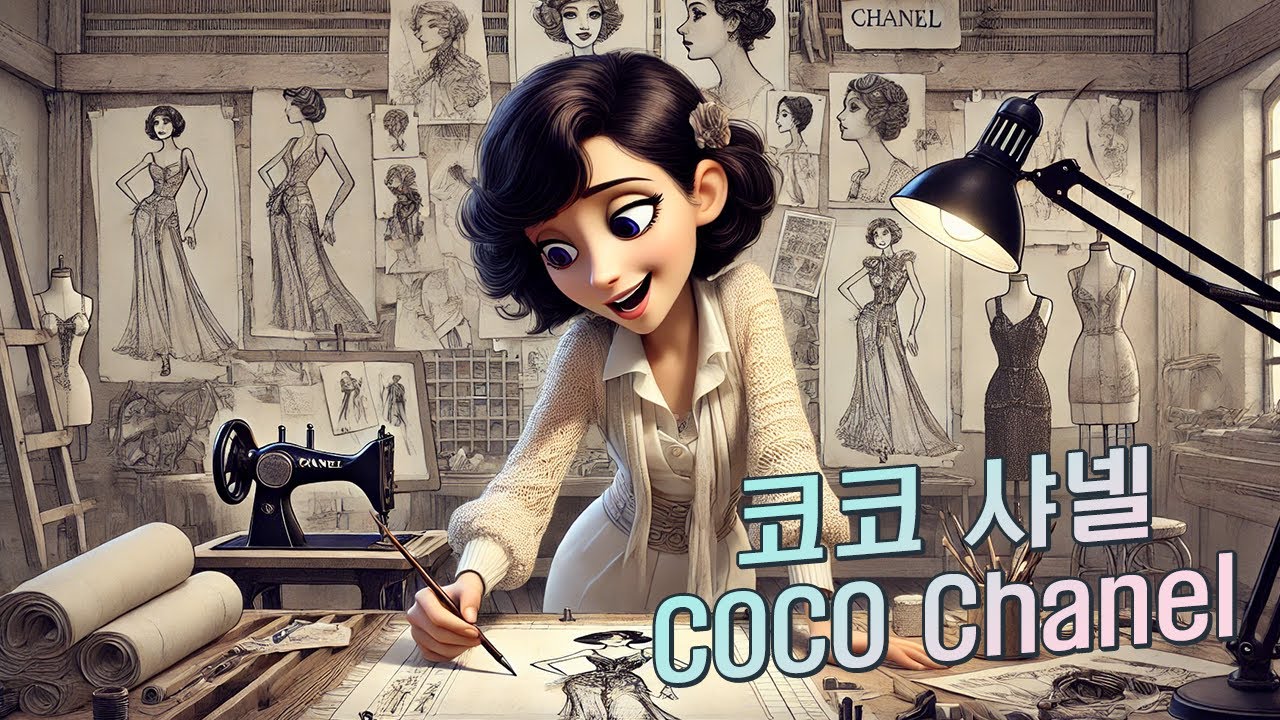 [인물스토리] 세계 최고의 명품을 만든 코코샤넬 애니메이션 만화 / Coco Chanel Makes the World's Best Luxury Cartoon