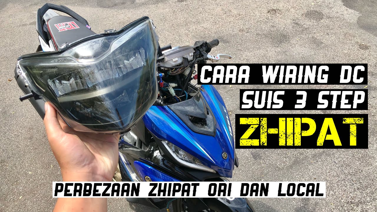 LC135 | Beza Zhipat Ori VS Copy! Cara Wiring DC Zhipat + Suis 3 Step! Pantang Larang Zhipat! #Zhipat