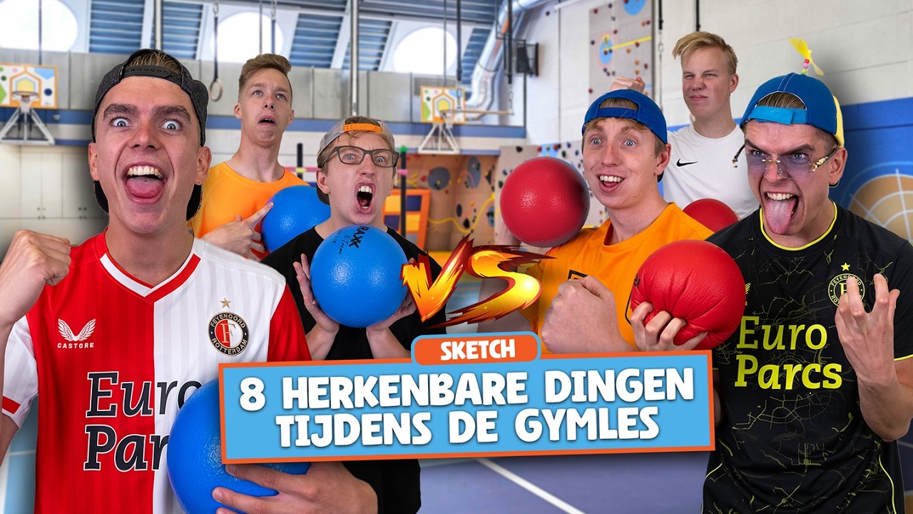 8 HERKENBARE DINGEN TIJDENS DE GYMLES! - Addo & Nick Comedy Sketch