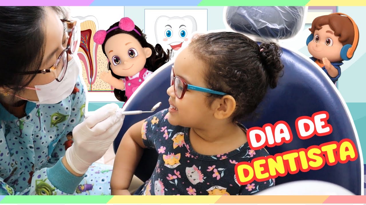 ELA FICOU COM MEDO? 😱 Marjorinha no Dentista pela primeira vez! (Com Maria Clara e JP)