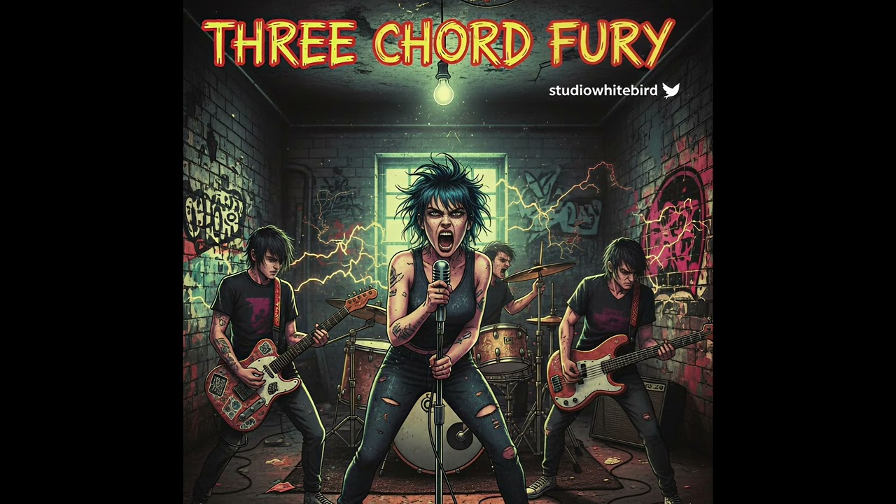 Three Chord Fury - by @Studiowhitebird 
