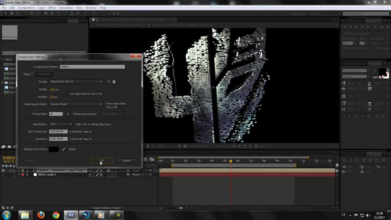 CZTUTORIÁL - After Effects 123 - Card Dance efekt