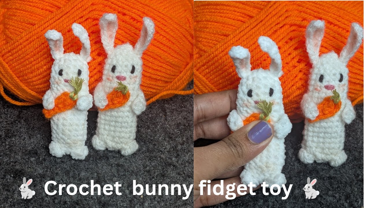 Crochet Bunny Fidget Tutorial 🐰🧶 | Cute & Beginner Friendly