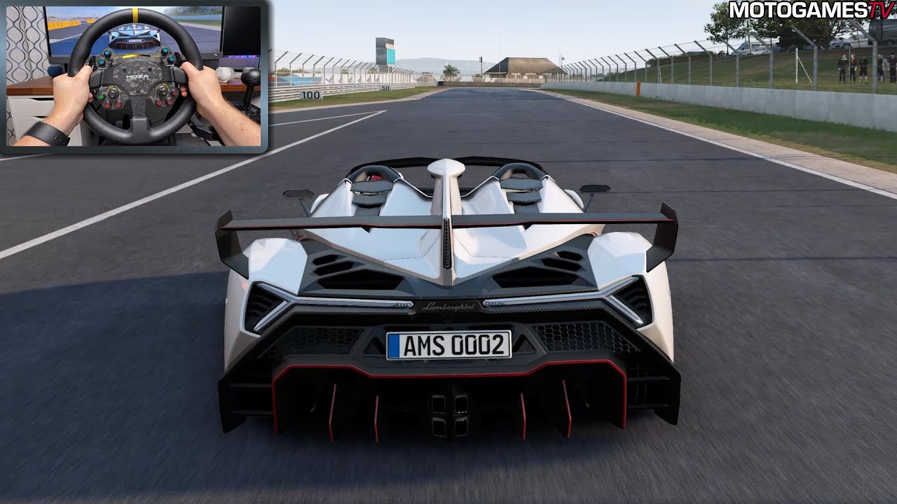 Automobilista 2 - Lamborghini Veneno Roadster at Kyalami | Moza DD R9 Gameplay