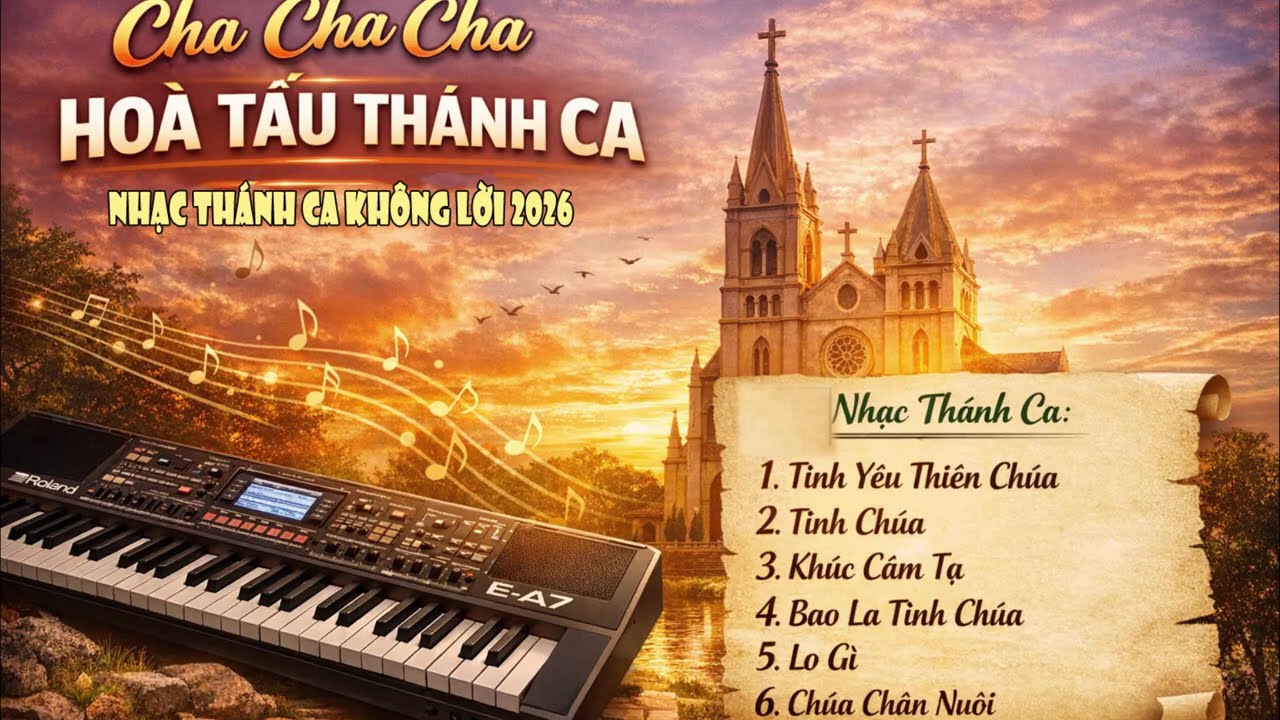 LK CHACHACHA Hoà Tấu Thánh Ca Không Lời Mới Nhất 2026 Âm Thanh Cực Hay | Karaoke Thánh Ca