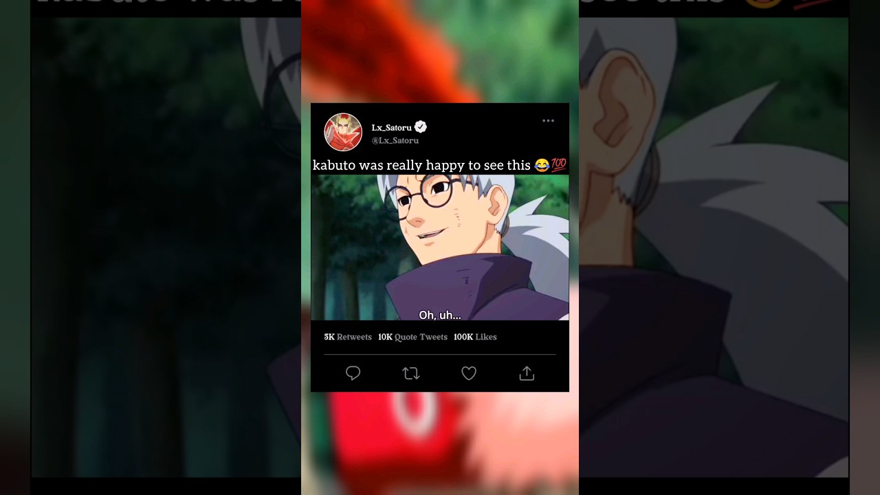 Kabuto Was Really Happy To See This 🤣