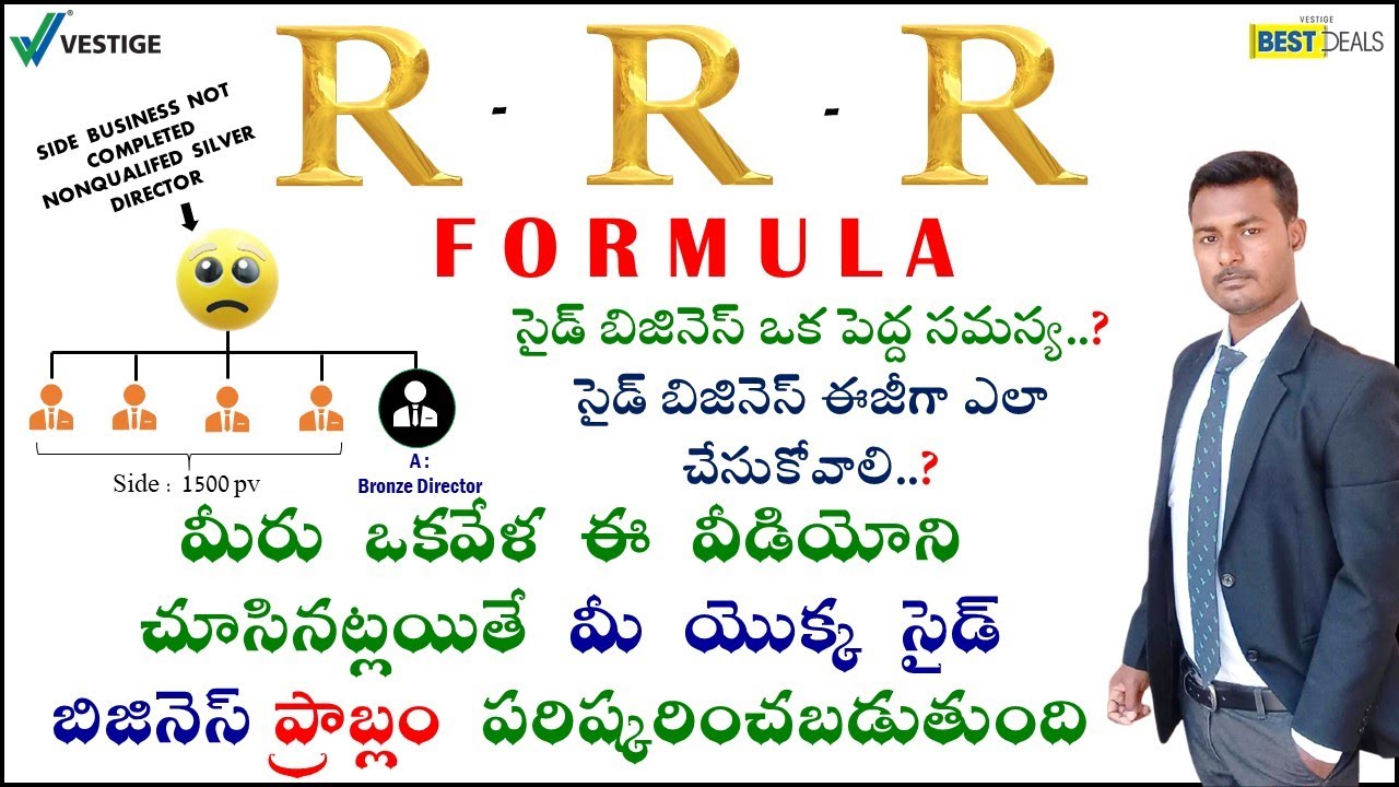 సైడ్ బిజినెస్ ఈజీగా ఎలా చేసుకోవాలి..? | RRR Formula | Side Business | vestige | sandeep kumar