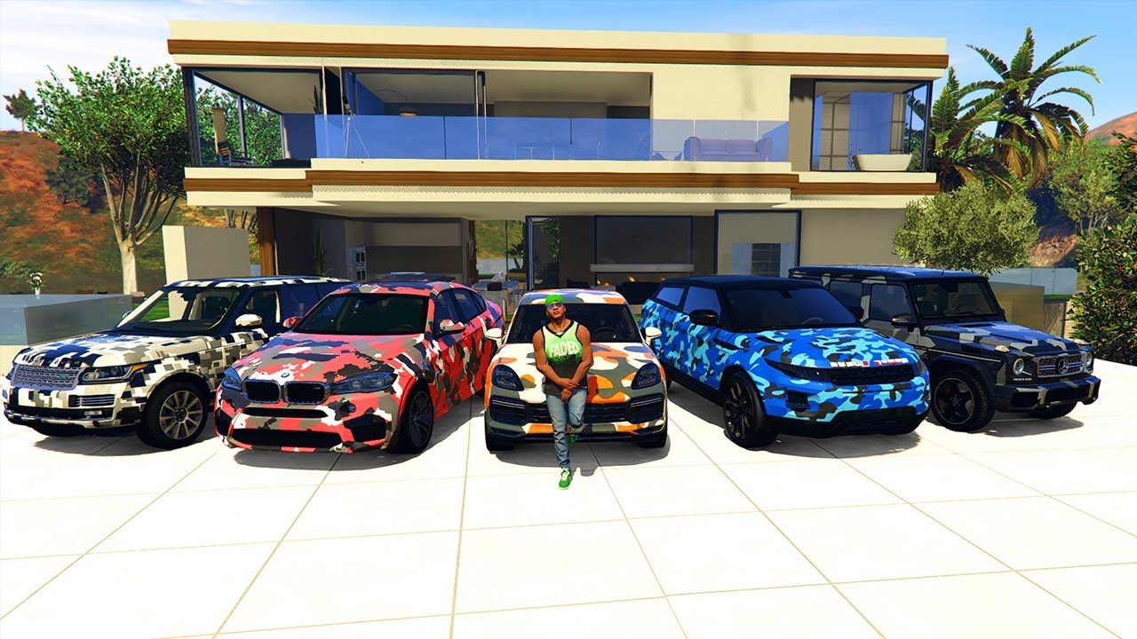 GTA 5 ✪ Stealing Luxury Liberty Walk Custom Suv With Franklin ✪ (Real Life Cars)#66