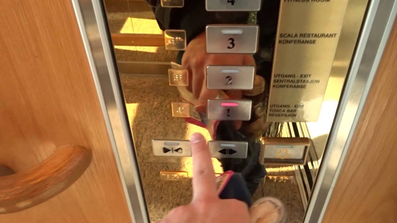 Amazing 2000 KONE K-delta Minispace Fast Traction Scenic Elevators/Ls@Thon Hotel Opera, Oslo, Norway