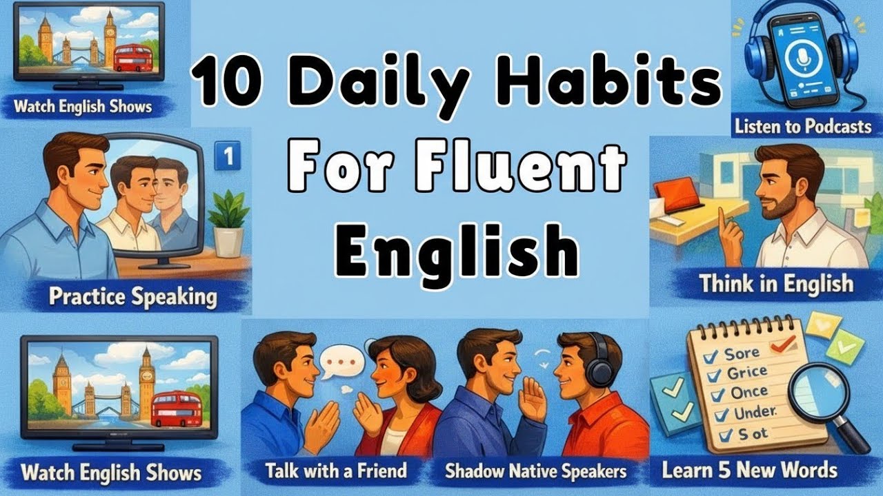 10 Daily Habits to Speak Fluent English Fast | Simple English Talk
