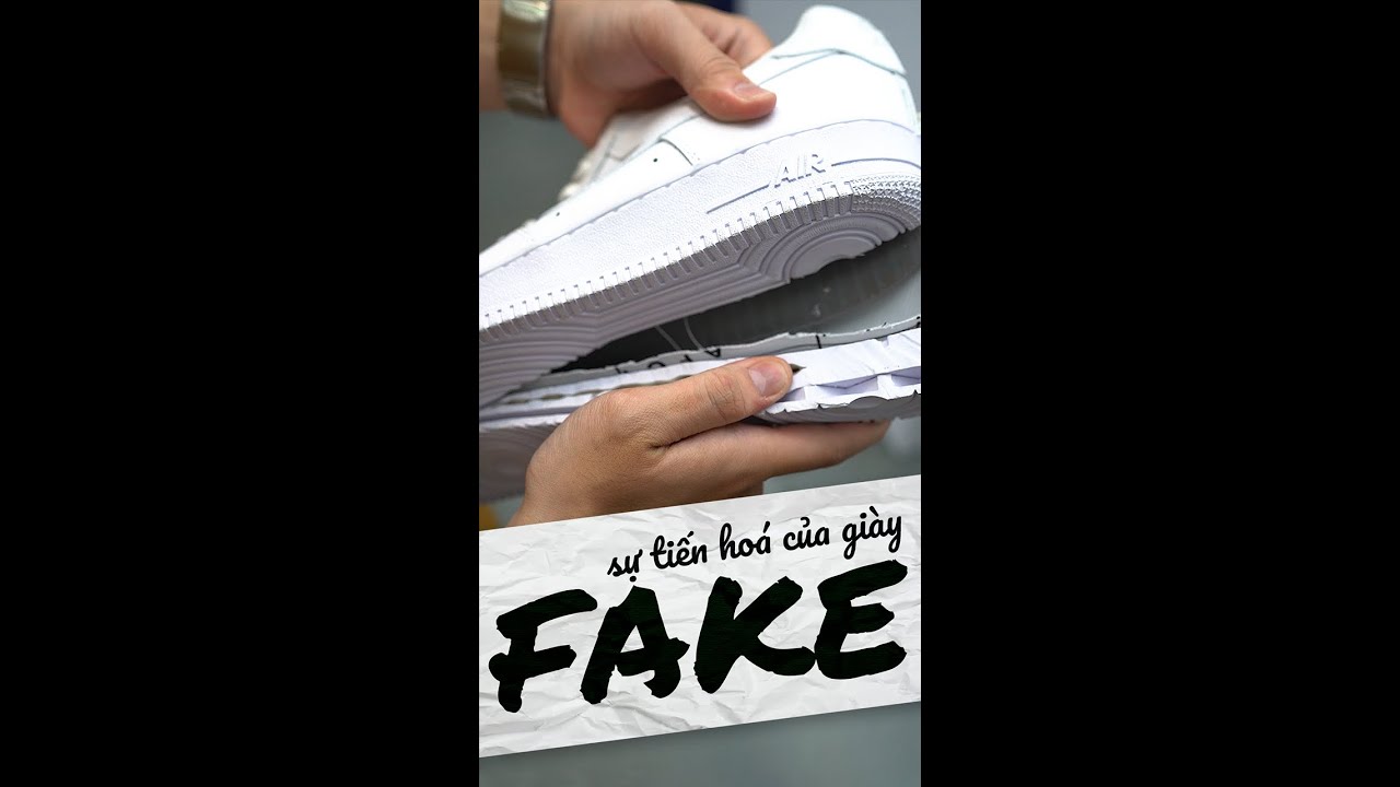 Sự tiến h&oacute;a đ&aacute;ng sợ của Gi&agrave;y FAKE 2022 #shorts