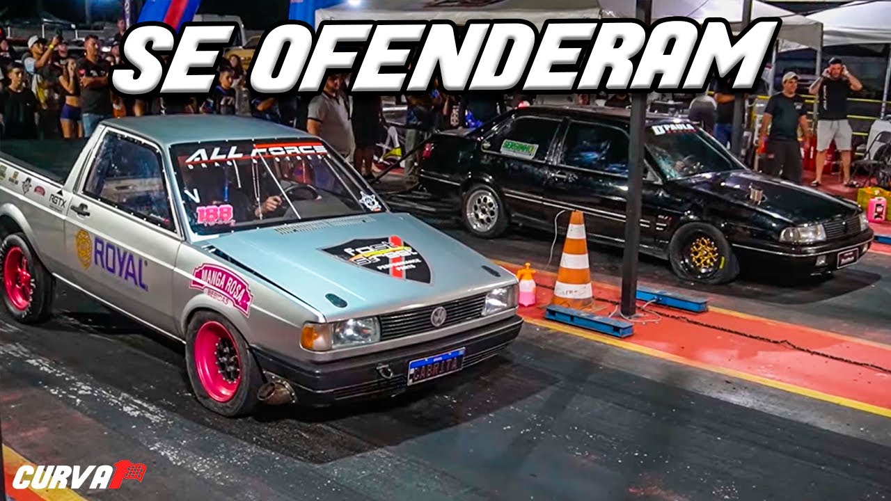 TRETA NA PISTA! SAVEIRO VS SANTANA TURBO!