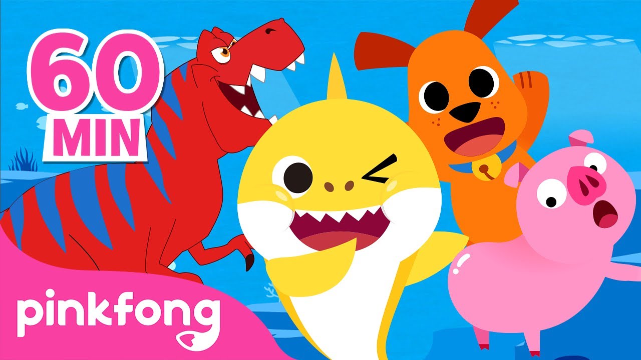 Mix - Kumpulan lagu dinosaurus, Baby Shark & binatang | Lagu Anak Indonesia | Pinkfong & Baby Shark