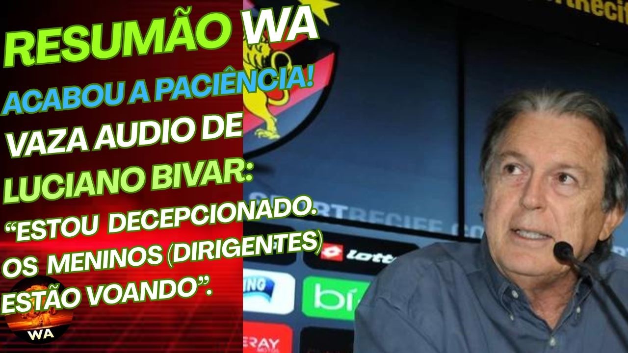 PACIÊNCIA ZERO! VAZA ÁUDIO DE LUCIANO BIVAR. JAIR VENTURA RETRANQUEIRO, SANTA, ROGER.#wareporter100 