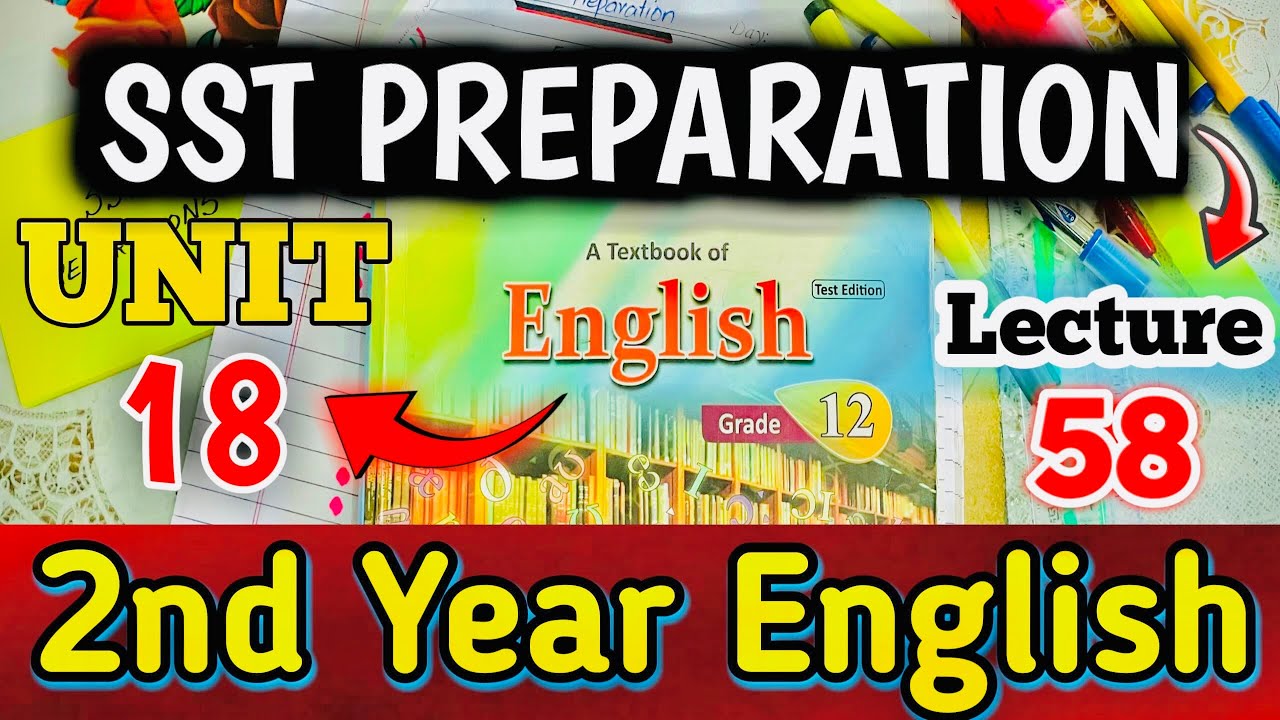 2nd year English | SST Preparation | Lecture 58