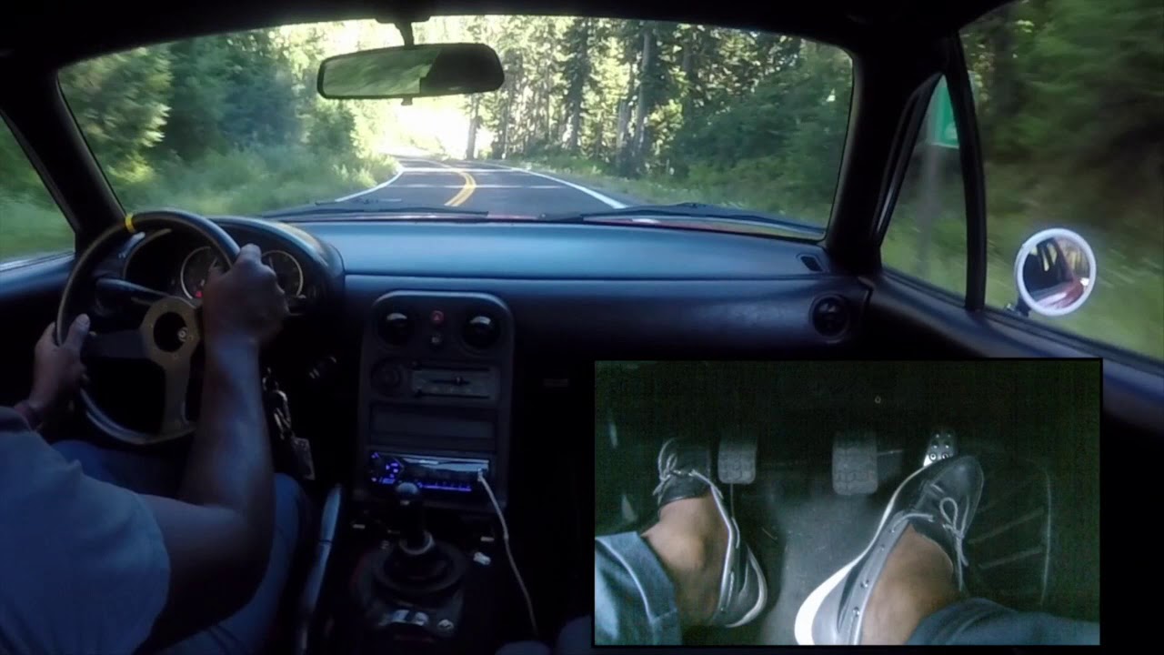 MOUNTAIN RUN: Down hill in a Mazda Miata NA