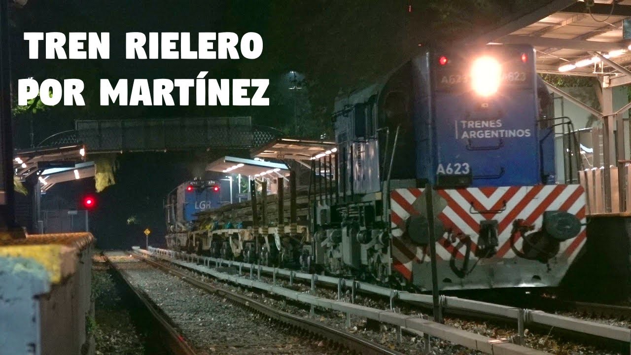 Tren Rielero Retiro - Los Cardales con A623 y A711 por Martínez!