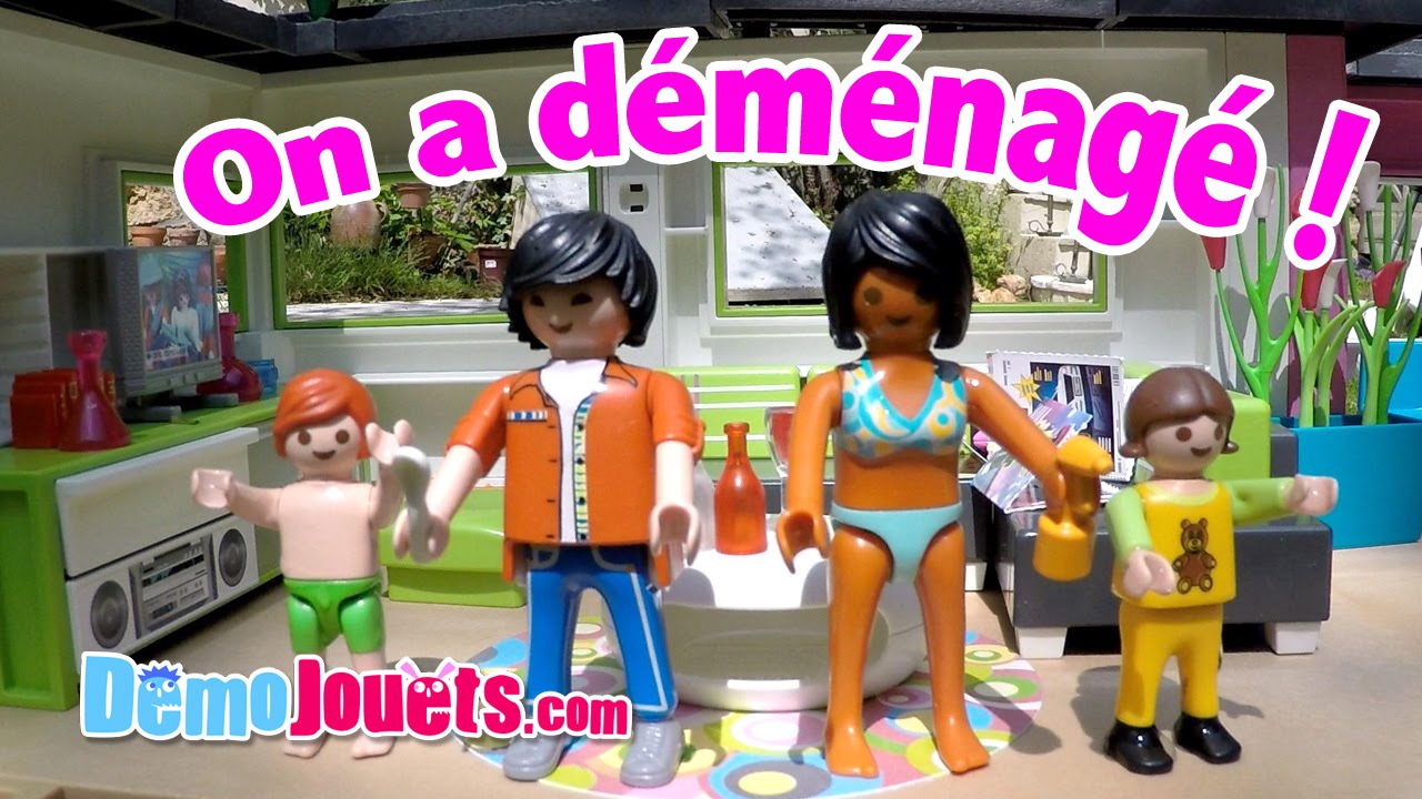 On déménage ! Room Tour de notre Maison Moderne Playmobil - Démo Jouets