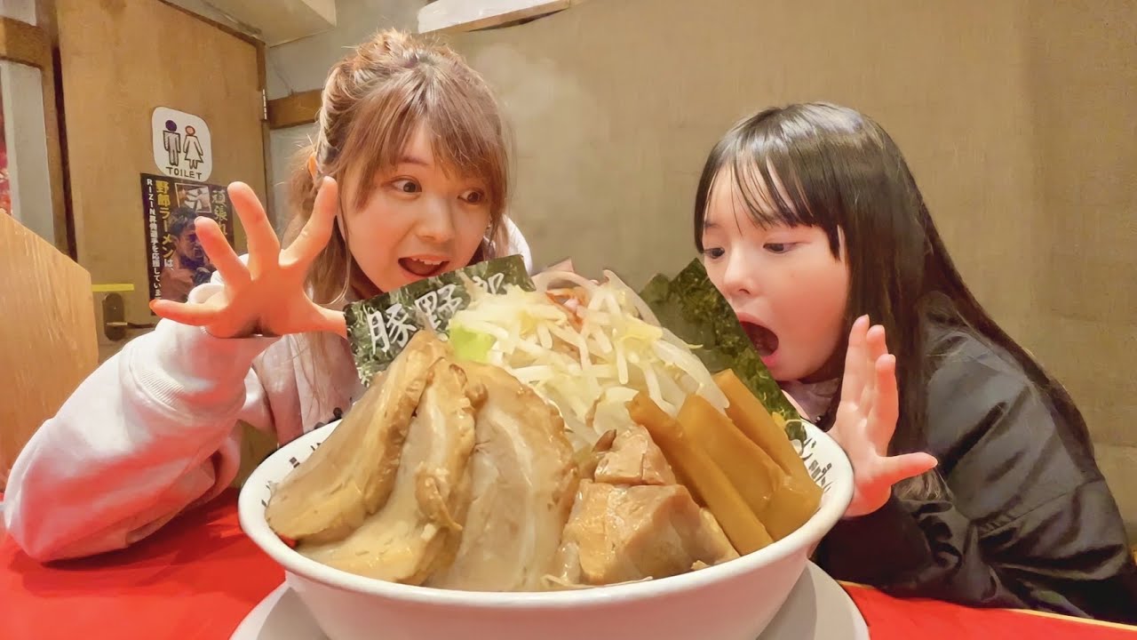 【爆食】深夜に見ることはオススメしません…【二郎ラーメン】