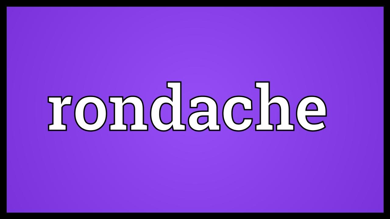 Rondache Meaning