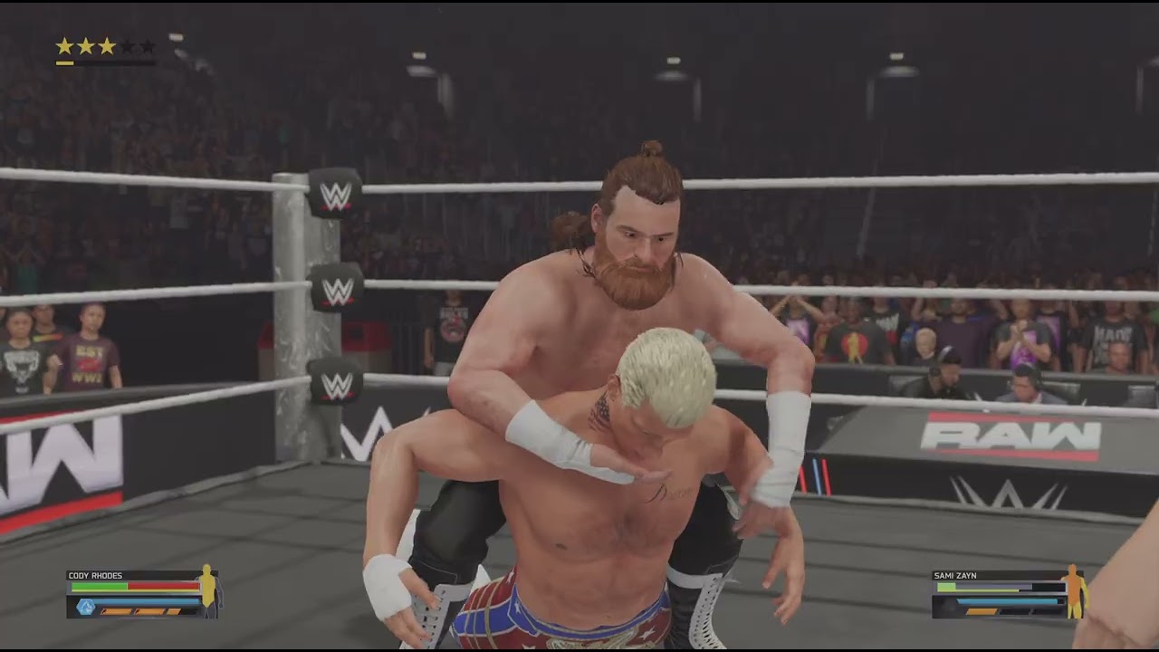 WWE 2K25 Cody Rhodes Vs Sami Zayn pt2