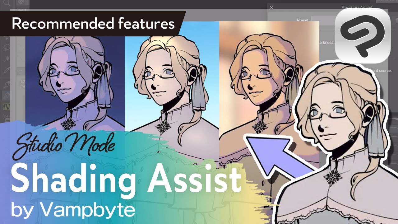 Effortlessly create shading with Shading Assist! by Vampbyte | Clip Studio Paint Recommended Feature