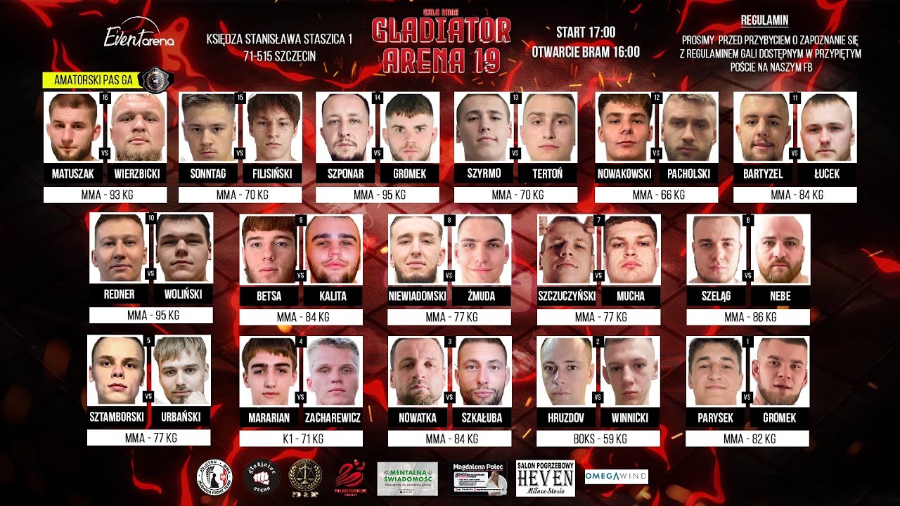 Gladiator Arena 19  🥊🥊 16 walk semi-pro