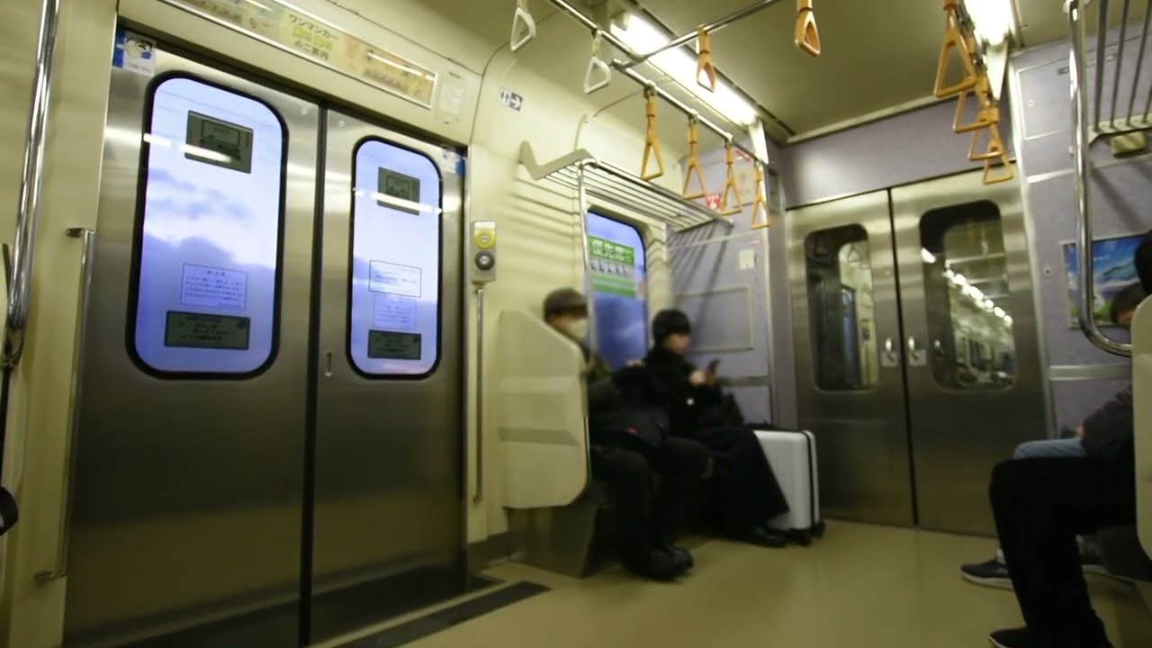 東北本線 701系100番台 更新車 三菱IGBT-VVVF 走行音・車窓 （ 伊達  → 藤田 ）