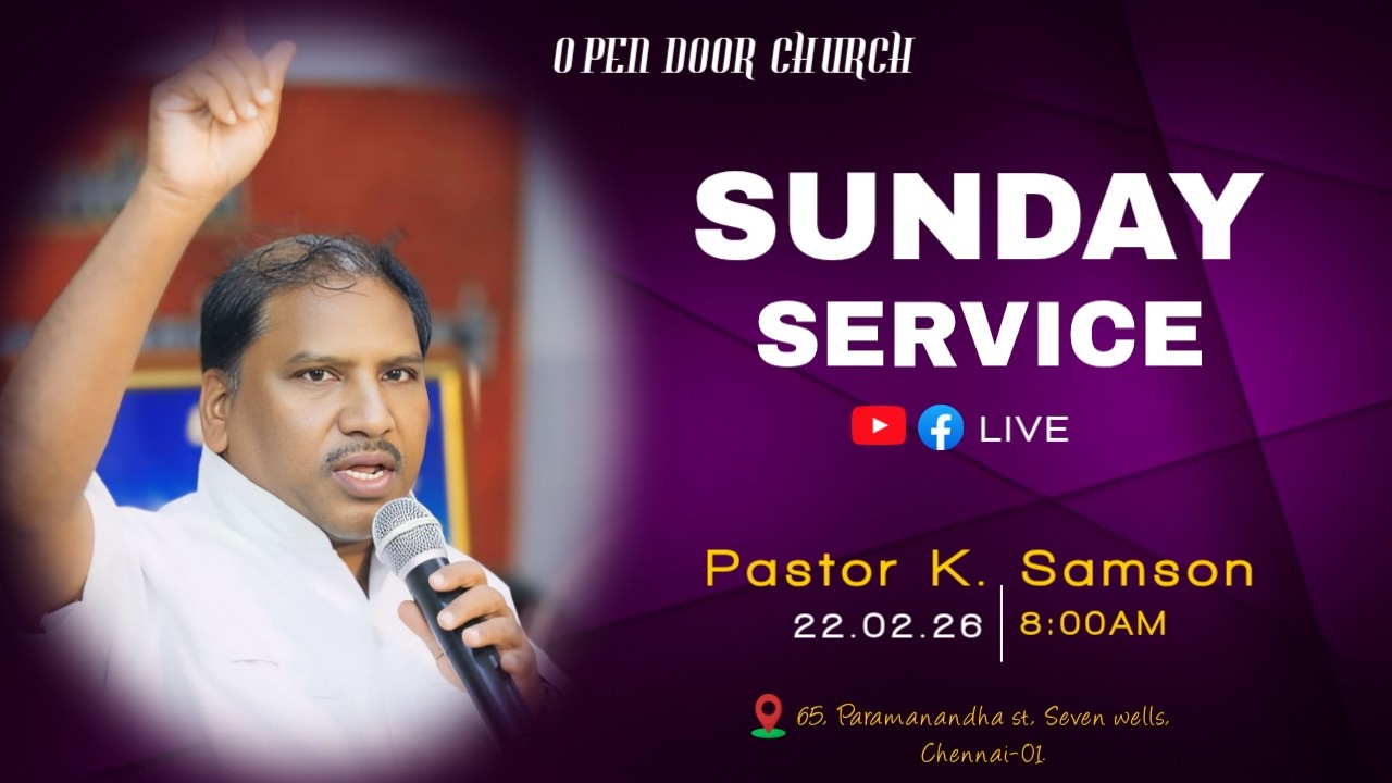 SUNDAY MORNING SERVICE | MESSAGE | PAS. SAMSON