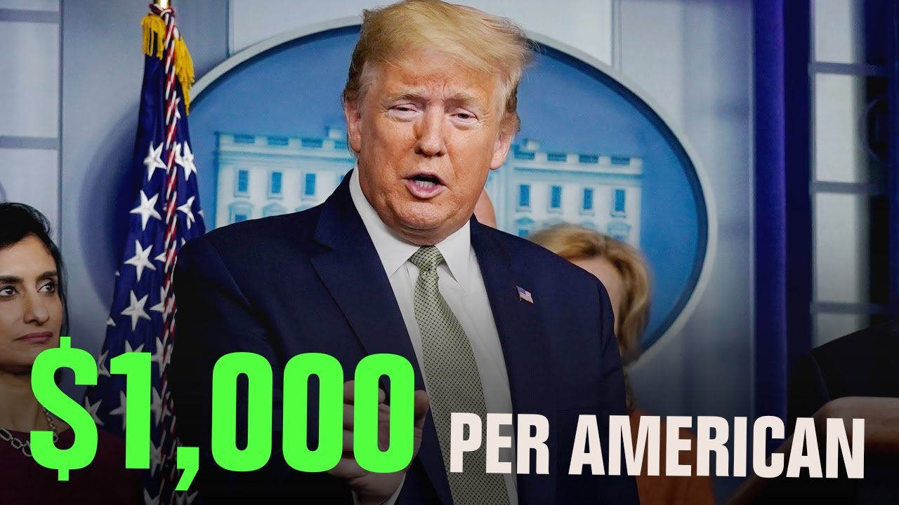 Trump Sending Us Checks IMMEDIATELY! Maybe $1,000 Each