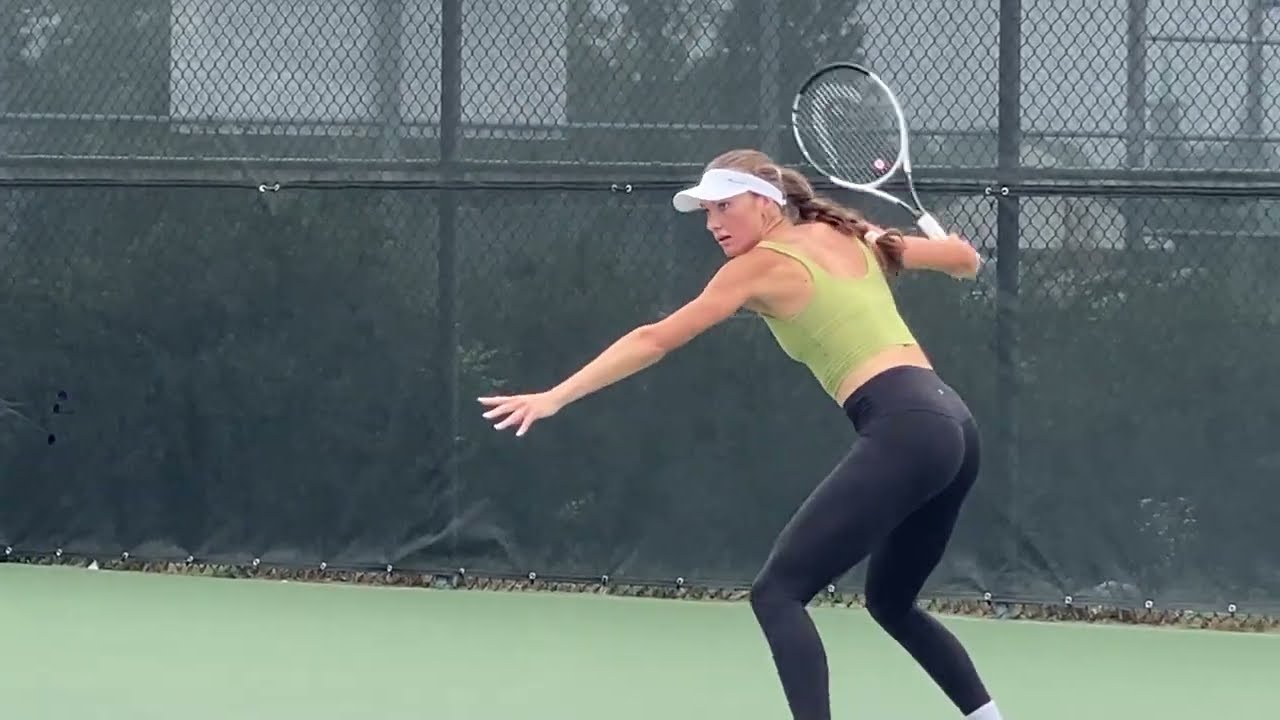 Hottest WTA Beauties: Carson Branstine vs Katie Boulter Practice 111