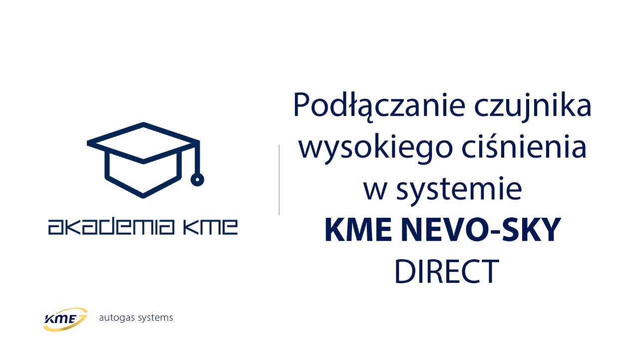Podłączanie czujnika wysokiego ciśnienia w systemie KME NEVO-SKY DIRECT