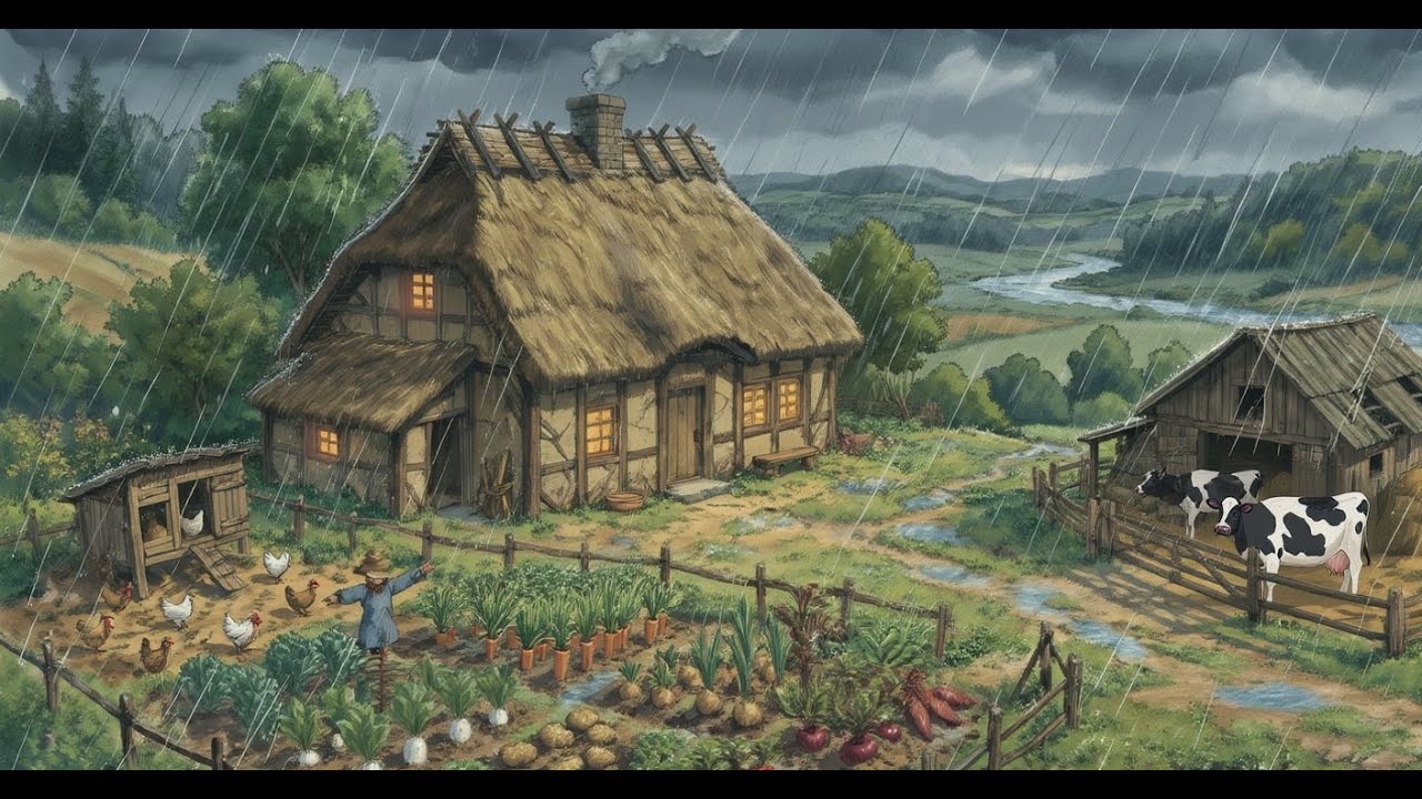 Rain Sounds & Cozy Family Life I Cozy Anime Silent Days