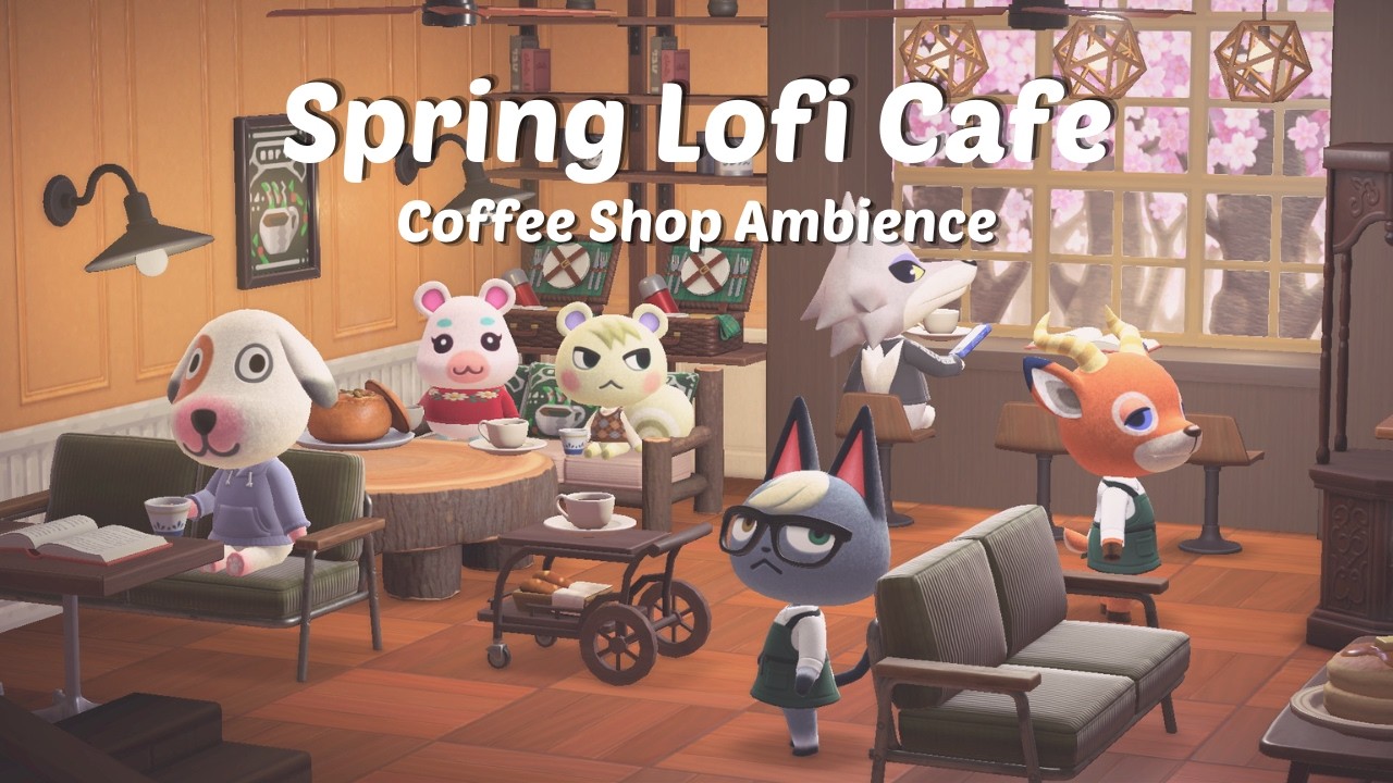 Spring Lofi Cafe ☕ Calm Piano Jazz for Study & Relax | Cozy Coffee Shop Ambience (3 Hours)