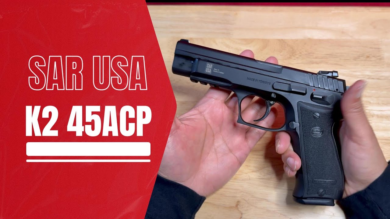SAR USA K2 45ACP — Обзор/Диапазон/Разборка