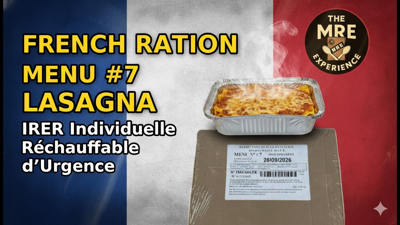 French IRER 2026 Menu #7 Vegetable Lasagna | NATO Military Ration Review