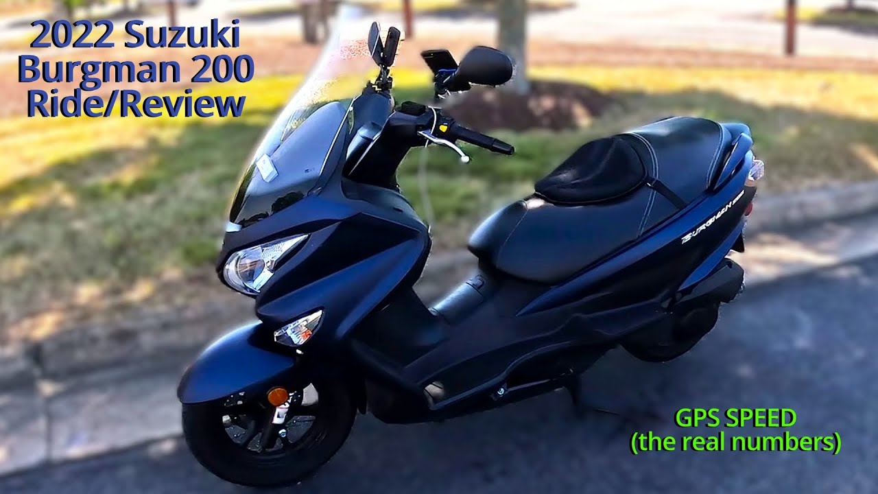 2022 Suzuki Burgman 200 Ride Review, the REAL numbers