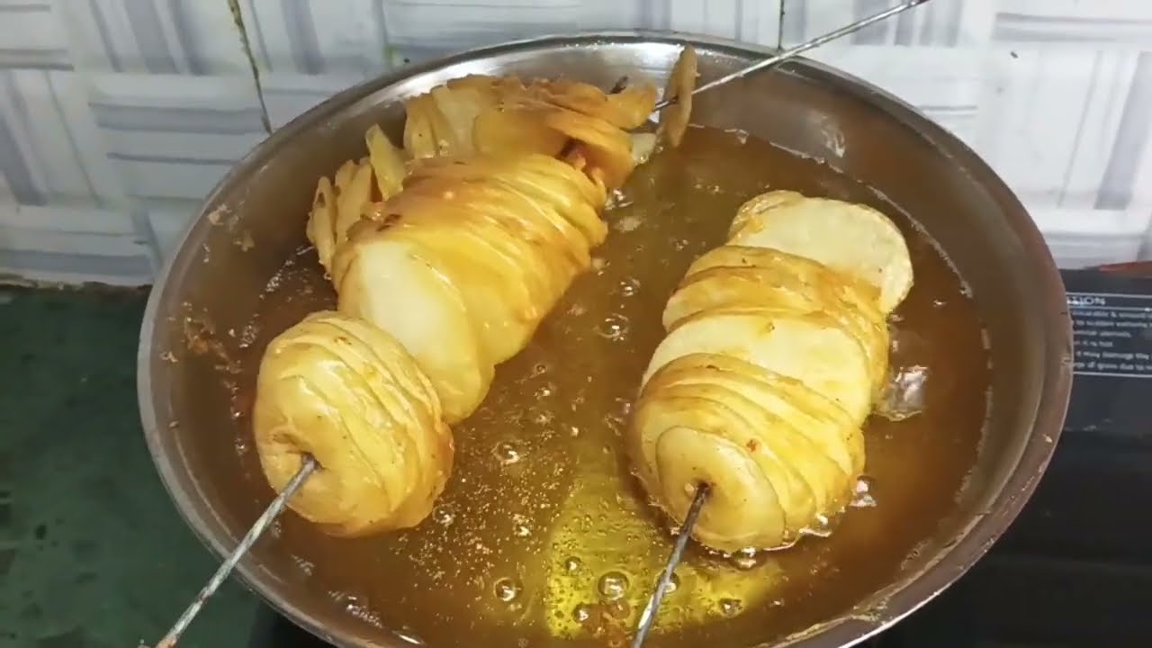 Spiral potato 🥔 मार्केट जैसा।😊अब बनाओ घर पर आसानी से 