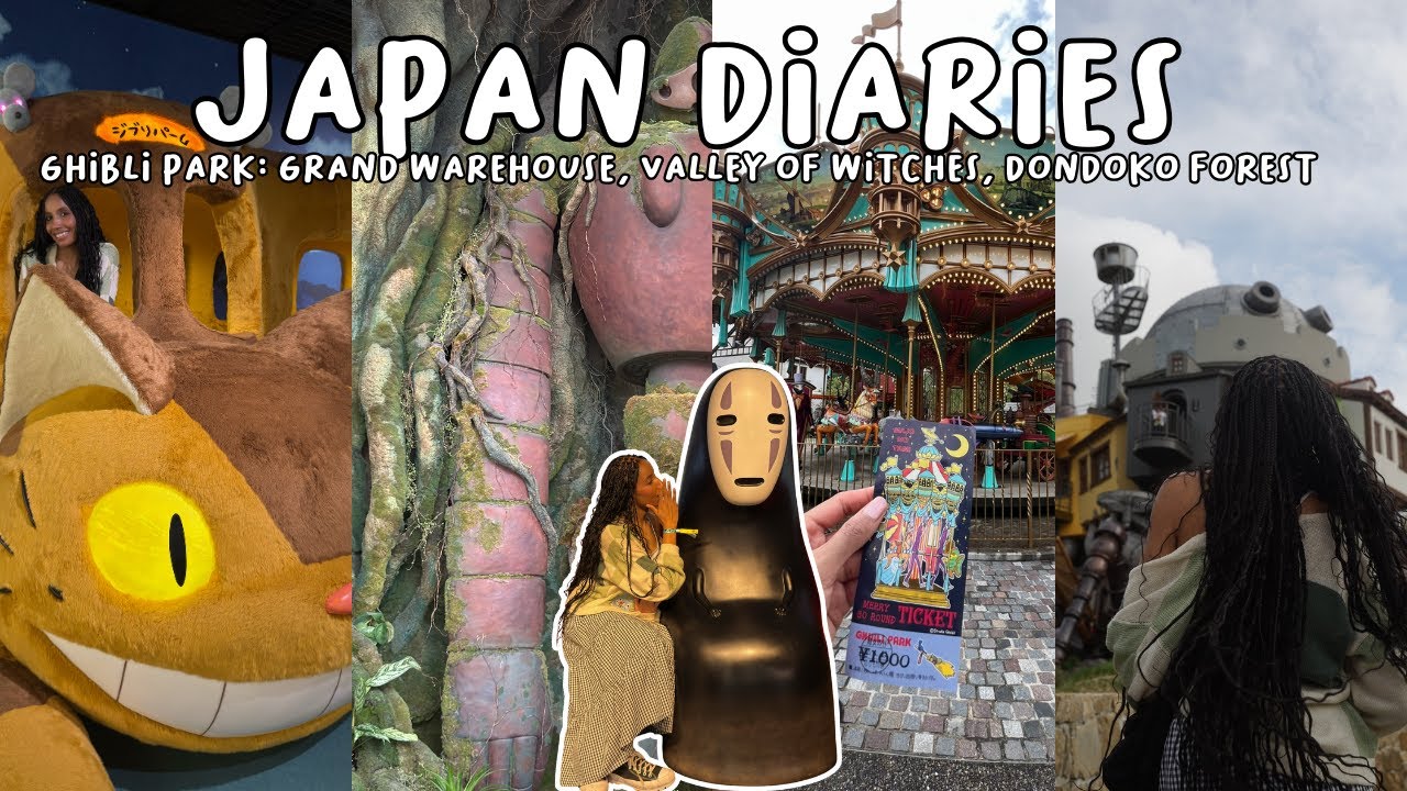 japan diaries 5 ✨ ghibli park, grand warehouse, valley of witches & dondoko forest 🍃