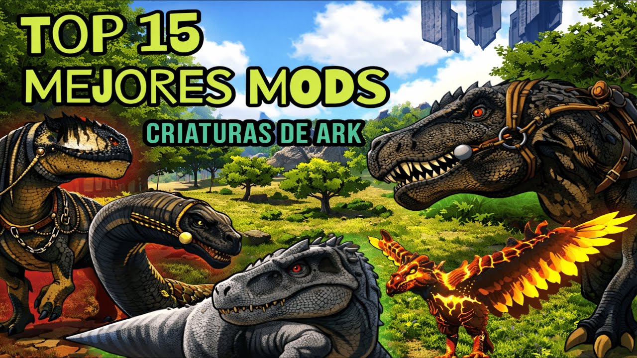 Parte 1 - ¡TOP 15 mejores MODS de CRIATURAS de ARK Survival Evolved 2025! #ark #arksurvivalevolved