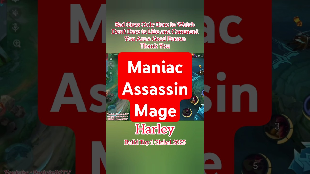 Highlight | Maniac !! The best mage assassin | Build Top 1 Global Harley ~ MLBB #mlbb
