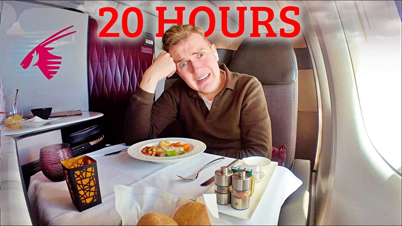 20 Hours on World’s LONGEST Qatar Qsuite Flight💀