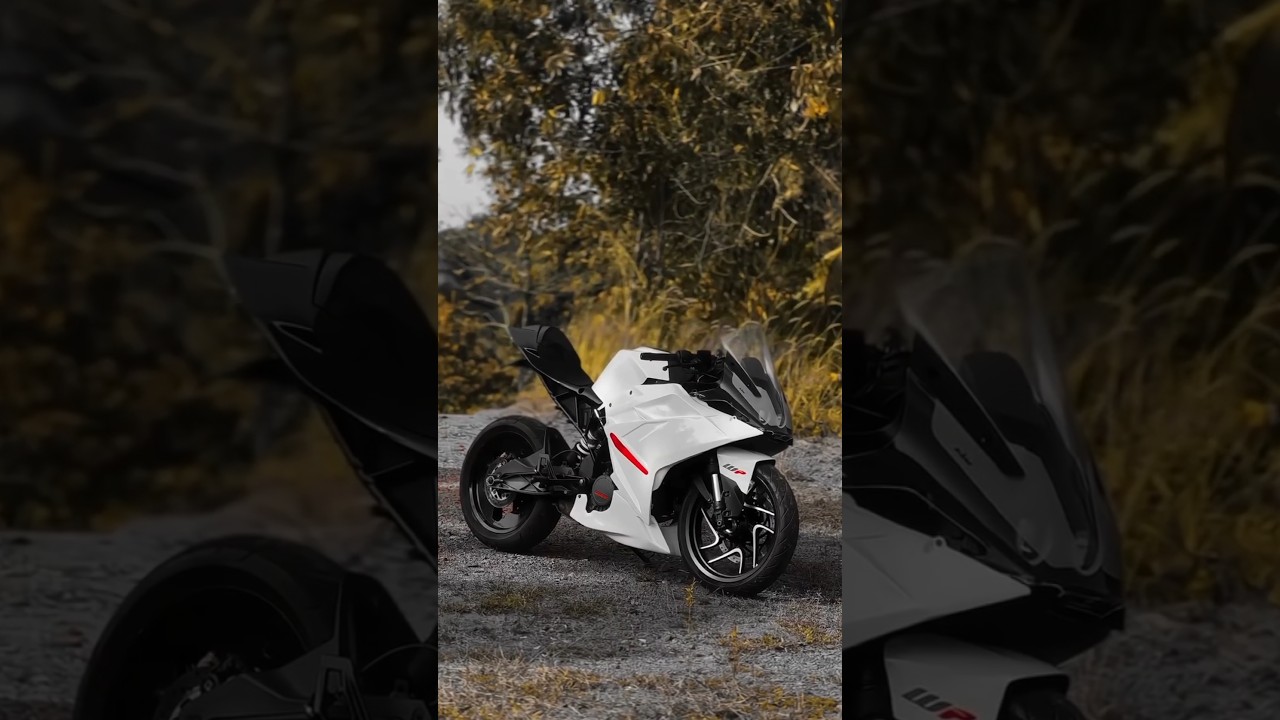 Finally complete modification 👌 White colour RC 390 🤍 #rc390 #ytshorts #shorts #viralshorts