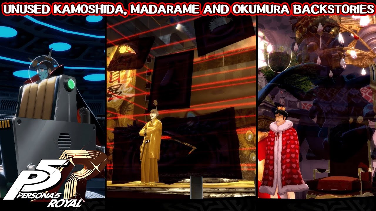 Unused Kamoshida, Madarame & Okumura backstories - Persona 5 Royal