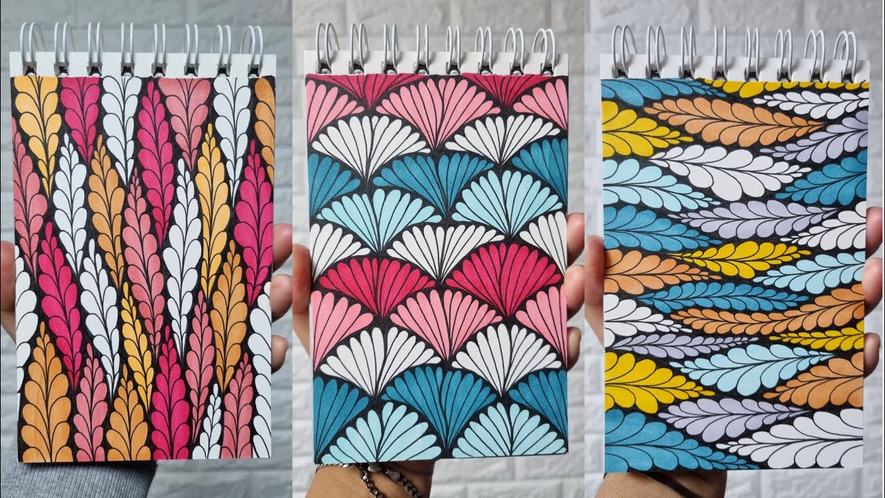 Colorful zendoodle compilation