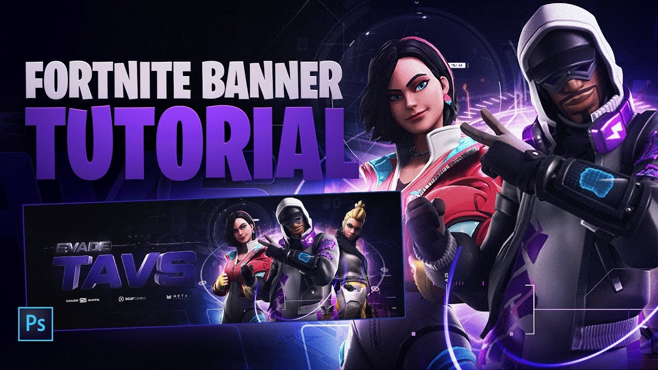 Season 9 Fortnite Banner Tutorial - Photoshop/Cinema4D - Tutorial by EdwardDZN