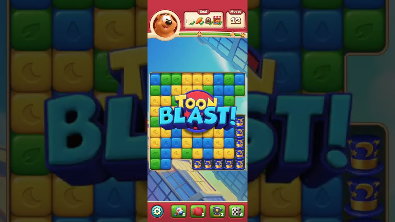 Completing the levels 7642-7646 Toon Blast 