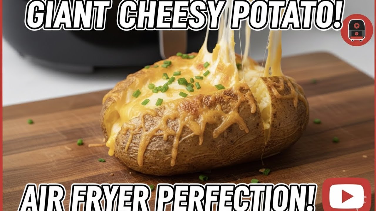 Air Fryer Cheesy Baked Potato! 🥔 செம Crispy-ஆன உருளைக்கிழங்கு Recipe!